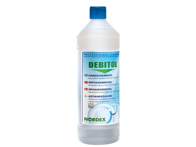 Oppvaskmiddel NORDEX Debitol 1L - 6 stk