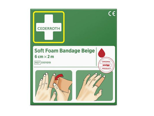 Bandasje CEDERROTH Soft Foam 2m beige
