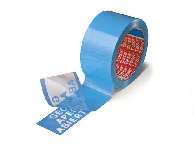 Emballasjetape TESA sikkerhet 50mm blå