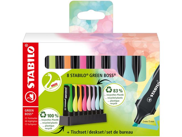 Tekstmarker STABILO Green Boss (8)