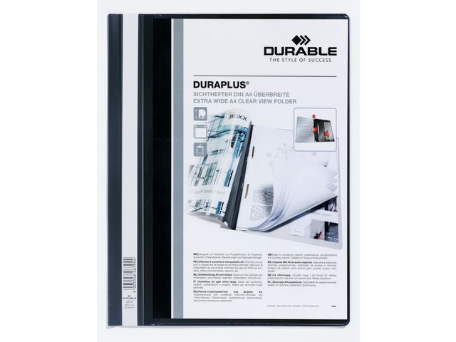 Hurtighefter DURAPLUS A4 innstikk sort