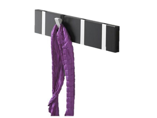 Klesknagg KENSON knax 4 kroker grå/sort