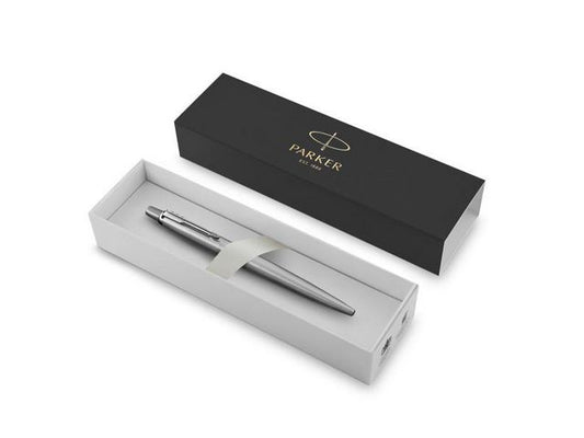Kulepenn PARKER Jotter r.steel chr blå