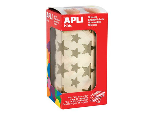 Stickers APLI stjerne gull 2str. (2360)