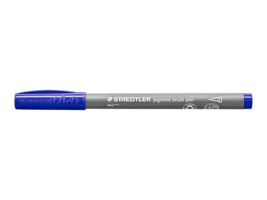Fiberpenn STAEDTLER brush blå
