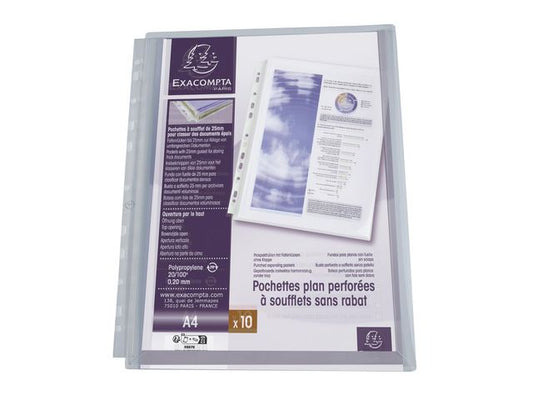 Plastlomme EXACOMPTA A4 eks topp (10)