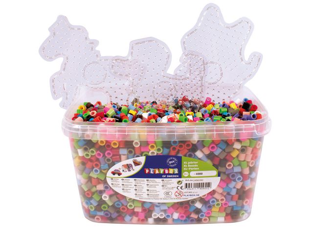 Perler PLAYBOX XL 12 farger mix  (6 000)