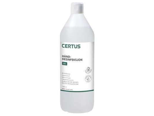 Hånddesinfeksjon CERTUS 85% gel 1L