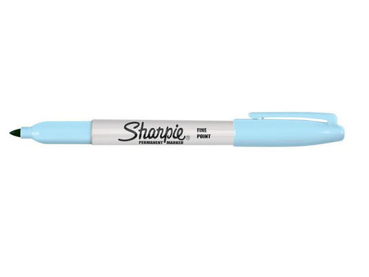Merkepenn SHARPIE F 0,9mm lys blå