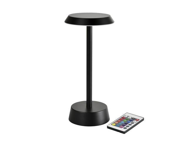 Bordlampe DUNI Nour Led oppladb gråsort