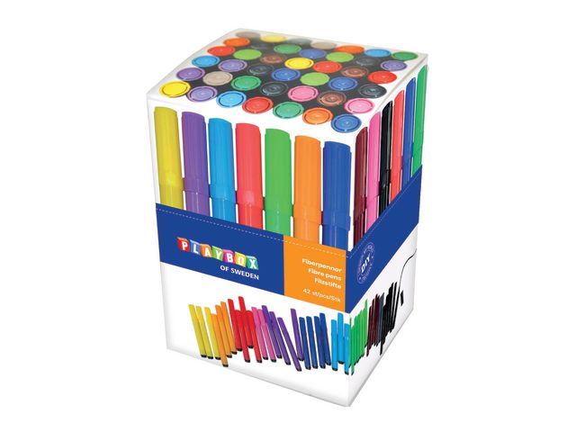 Tusj PLAYBOX jumbo 12 farger ass (42)