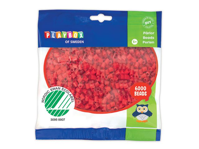 Perler PLAYBOX rød (6 000)