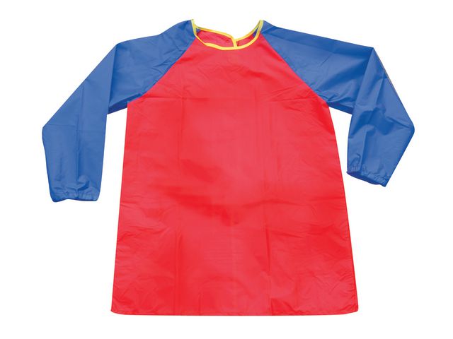 Maleforkle PLAYBOX 3-5 år 57cm rød/blå