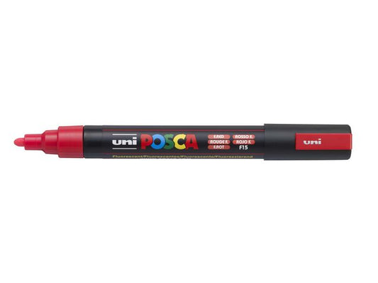 Paintmarker UNI Posca PC-5M flour rød