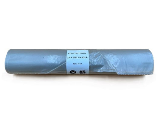 Avfallssekk knyte 72x125cm 55my tran(10)