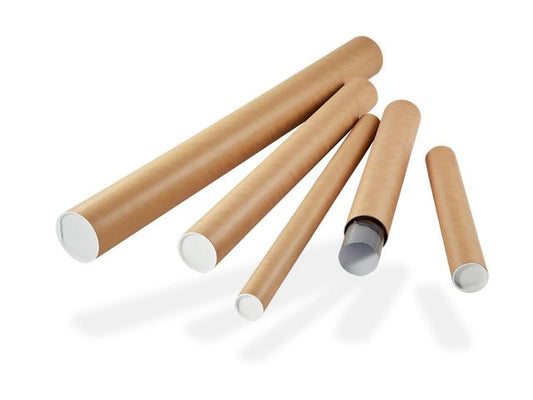 Posthylse Ø60mm L430mm m/lokk brun