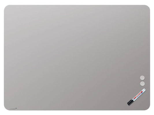 Glassboard LEGAMASTER 90x120cm grå