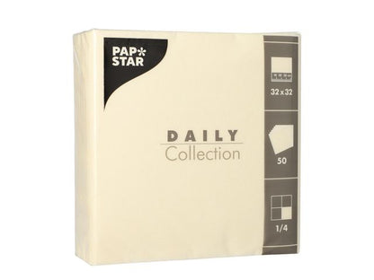 Serviett DAILY 2L 32x32cm krem (50)