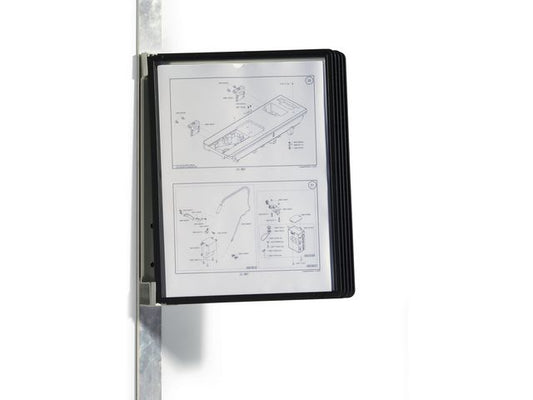 Veggstativ VARIO Magnet 5 lommer sort