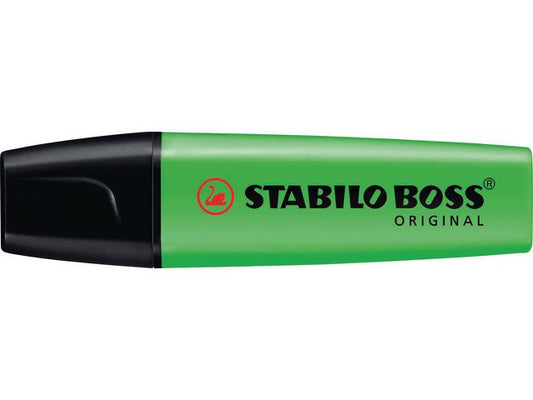 Tekstmarker STABILO Boss grønn - 10 stk