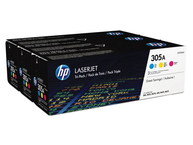 Toner HP CF370AM 305A C/M/Y (3)