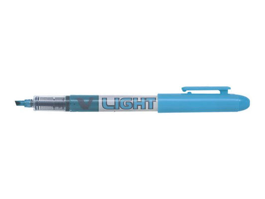 Tekstmarker PILOT V Liquid Light blå - 12 stk