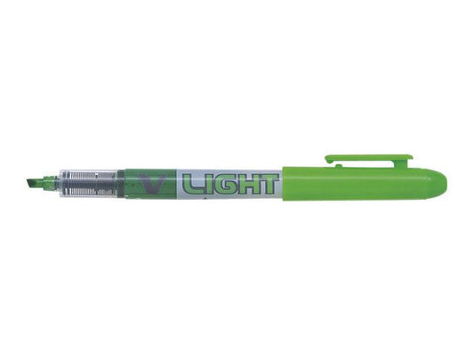 Tekstmarker PILOT V Liquid Light grønn - 12 stk