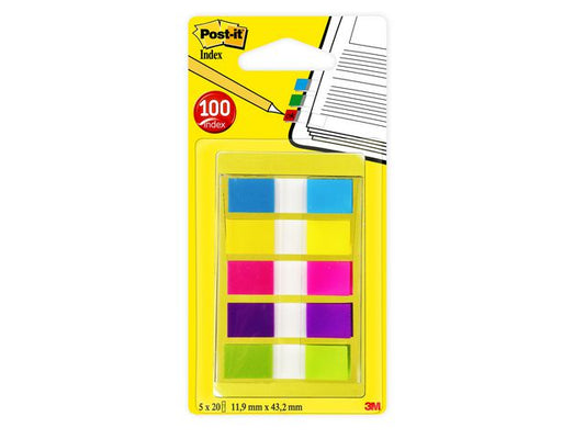 Index POST-IT 683 smal i disp. 5 farger