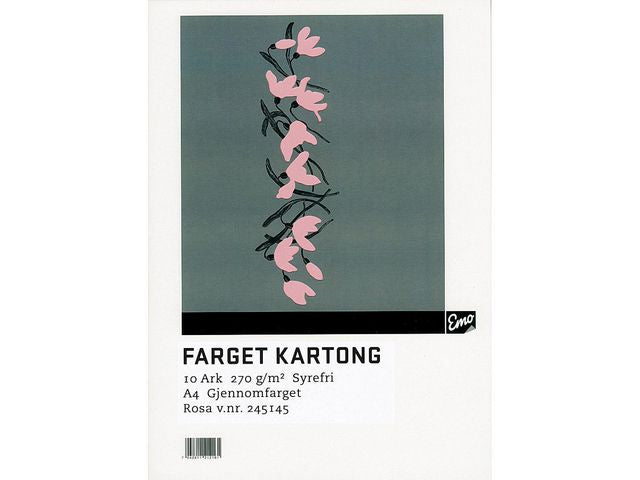 Kartong EMO A4 270g 35 rosa (10)