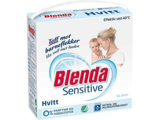 Tøyvask BLENDA Sensitive Hvitt, 4,3 kg
