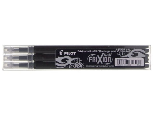 Refill PILOT Frixion 07 sort (3) - 12 blister