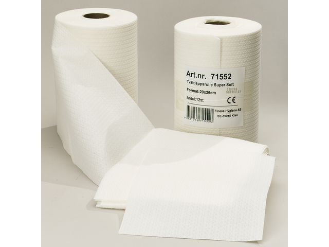 Vaskeklut ABENA 26x20cm 125stk rull (12)
