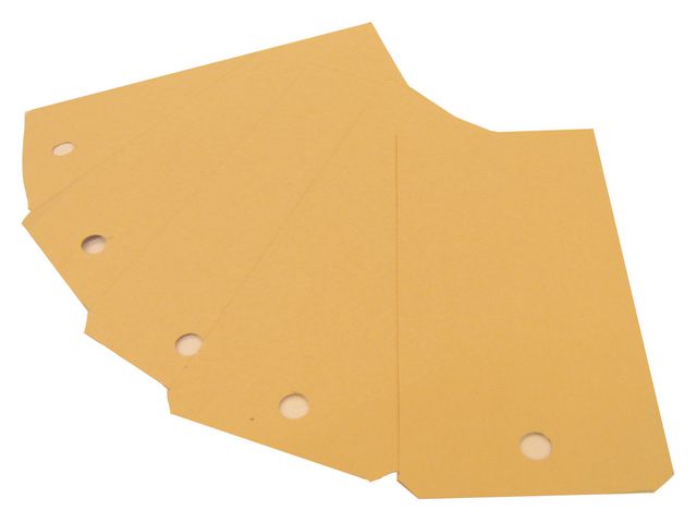 Merkelapper 12x5,7cm Manilla med hull