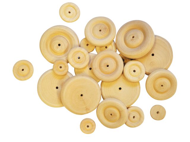 Trehjul diameter 25mm (50)