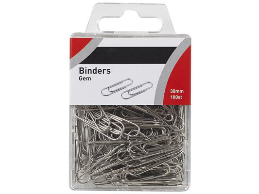 Binders 30mm i plasteske (100)