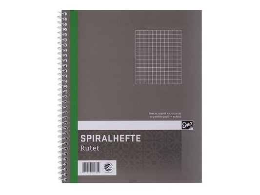 Spiralhefte EMO 17x21cm 70g 50bl ruter