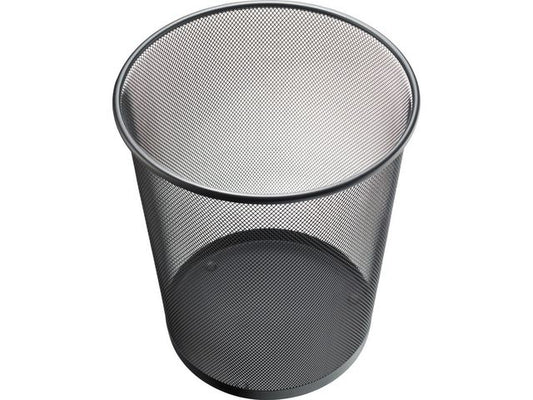 Papirkurv HELIT mesh metall 15L sort