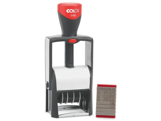 Stempel COLOP dato 8 faste tekster