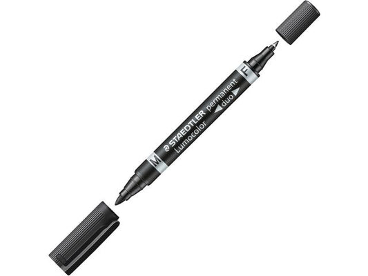 Merkepenn LUMOCOLOR Duo 0,6-1,5mm sort