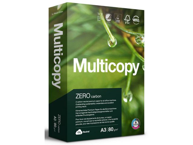 Kopipapir MULTICOPY Zero A3 80g (500)