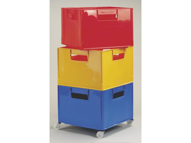 Lekekasse rød 36x36x24 cm
