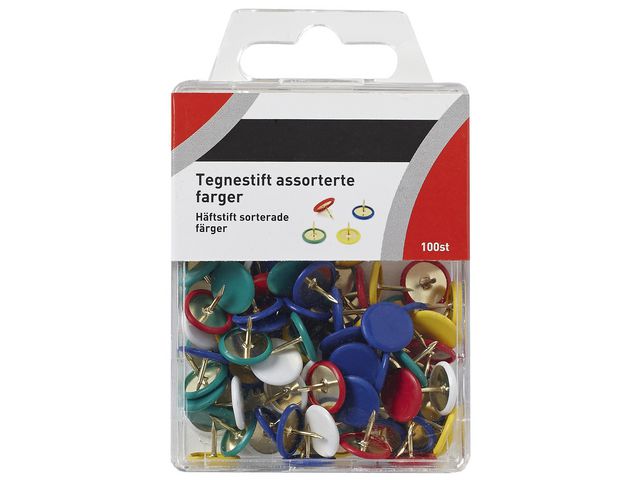 Tegnestift assorterte farger (100)