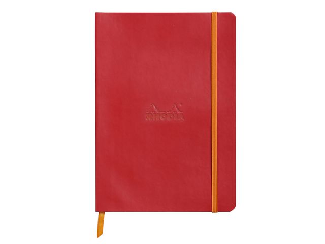 Notatbok RHODIA A5 90g linjert red