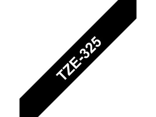 Tape BROTHER TZe-325 9mmx8m hvit/sort