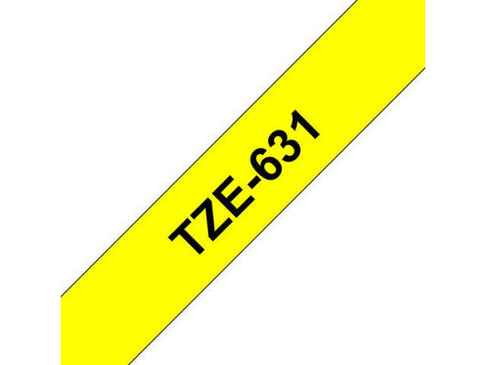 Tape BROTHER TZe-631 12mmx8m sort/gul