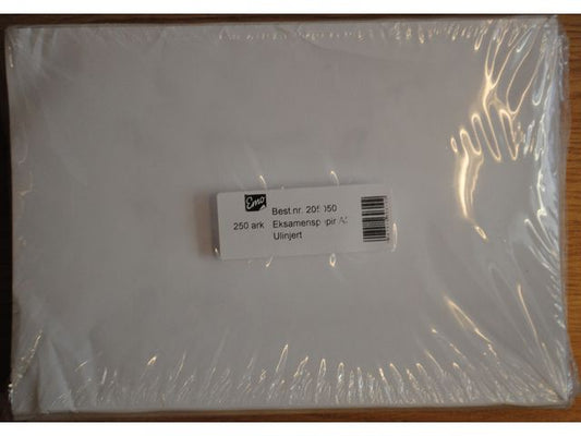 Eksamenspapir A3 Falset ulinjert  (250)