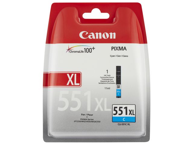 Blekk CANON CLI-551XL C blå