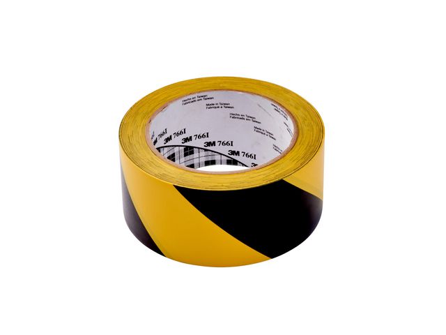 Varseltape 3M 766 gul/sort