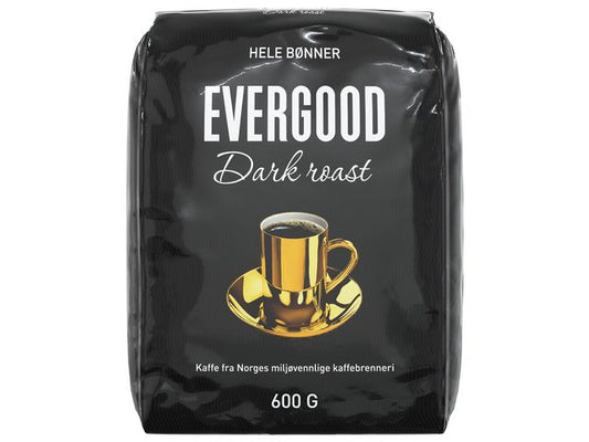 Kaffe EVERGOOD dark hele bønner 600g