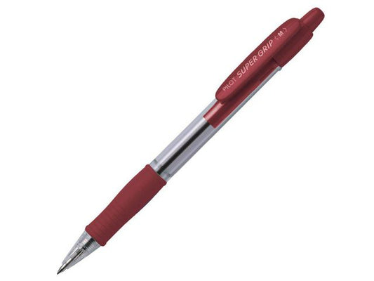 Kulepenn PILOT Supergrip M rød - 12 stk